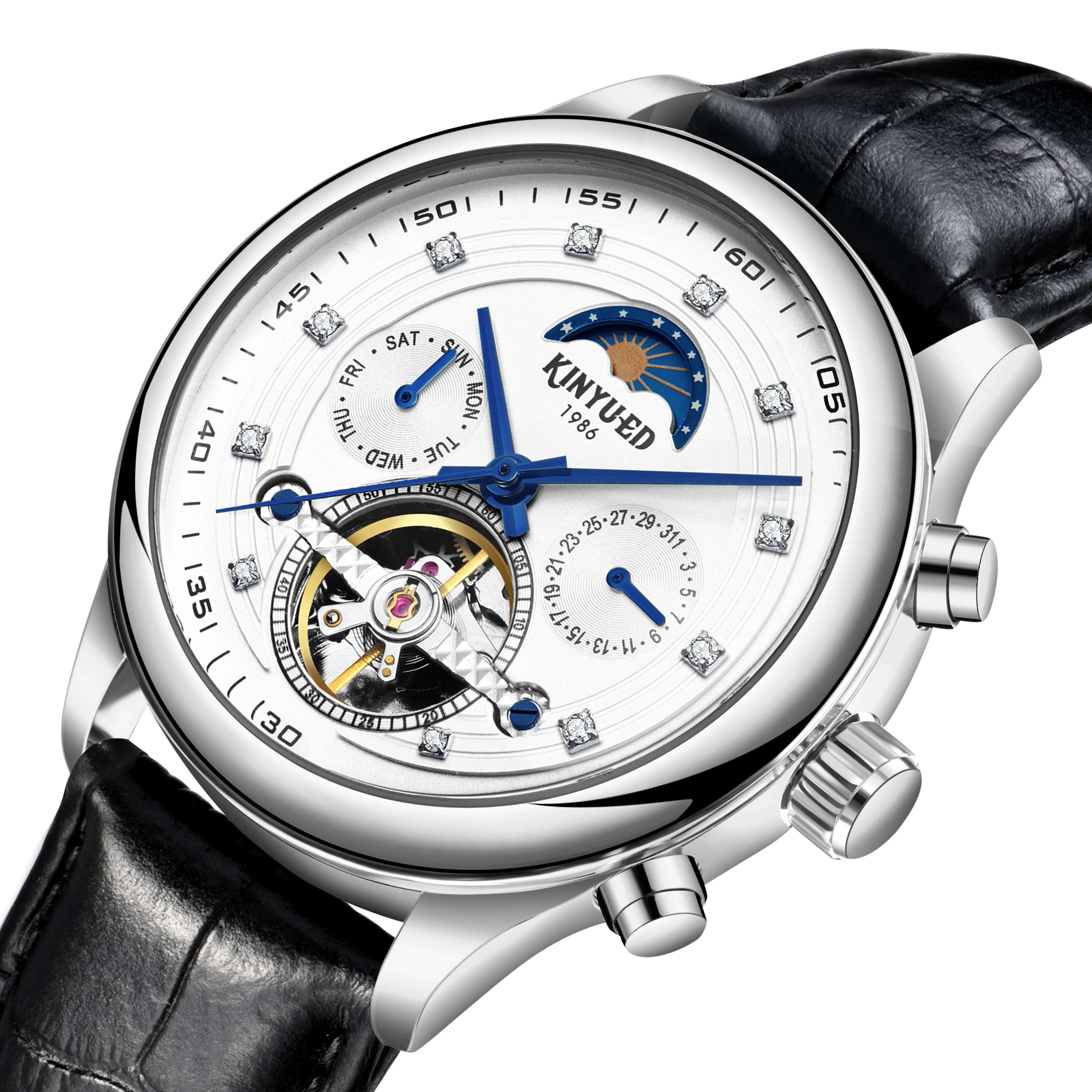 2024 Multiple Dial Watch for men sports New Design oem Luxury Auto Date Mechanical watch Reloj Hombre