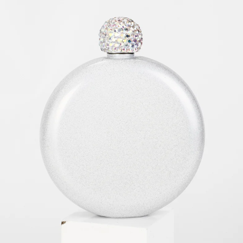 Colorful stainless steel 5oz pocket round hip flask