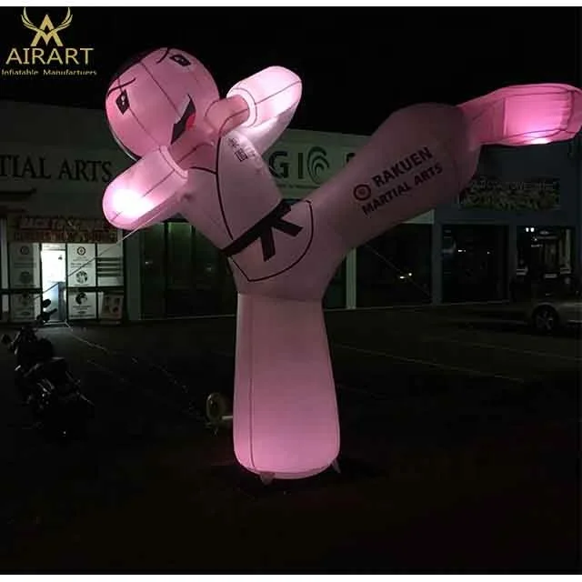Inflatable Taekwondo Man Cartoon Toys Custom Karate Inflatable Balloon Taekwondo Boy For Advertising