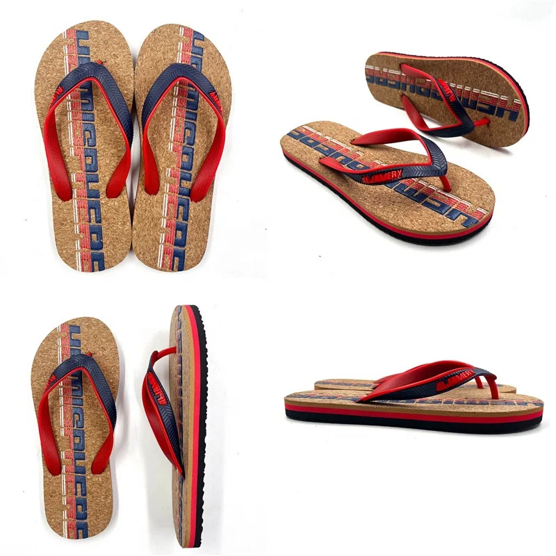 Шлепанцы из древесных опилок на заказ для мужчин и женщин резиновые пляжные тапочки EVA