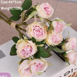 Hot sale Wedding decoration artificial flowers wholesale rose bouquet artificial flowers