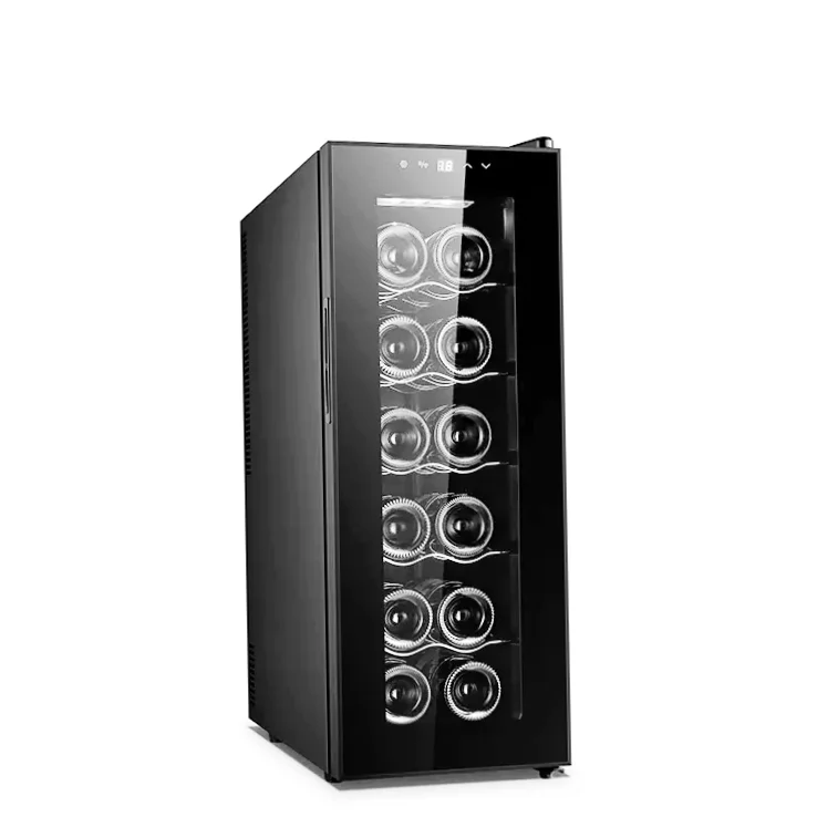 Vanace Cabinet Gold Wooden Thermoelectric Bar Cabinet Hotel Wine Cabinet