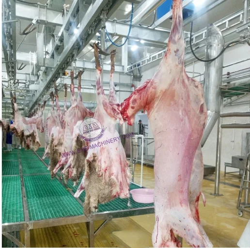 Automatic Sheep Halal Abattoir Machinery of Goat Meat Processing Convey Rail For Meat Plant