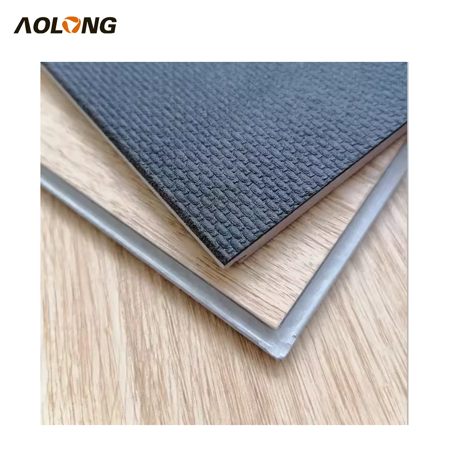 AOLONG IXPE Soundproof Anti-Slip Unilin Click SPC Flooring 5mm Luxury Vinyl Plank Flooring High Gloss Vinyl Floor For Any Room