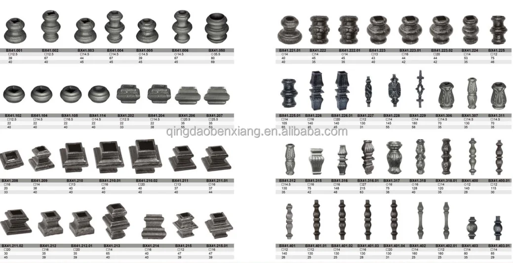 Wrought Iron Stair Railing Shoes Design Custom Fabrication Services with Elegant Iron Collar