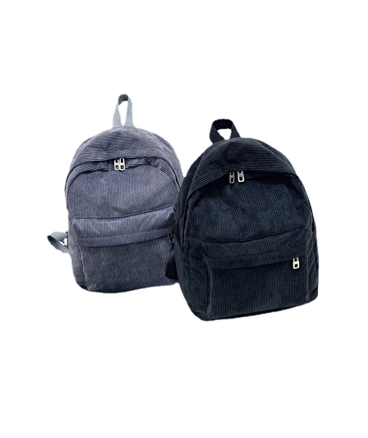 Factory 2022 new velvet backpack backpack large capacity leisure backpack solid color Korean version