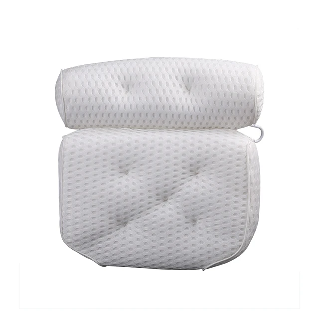 factory whole sell soft and comfortable  4D air mesh bathtub pillow  head pillow neck pillow