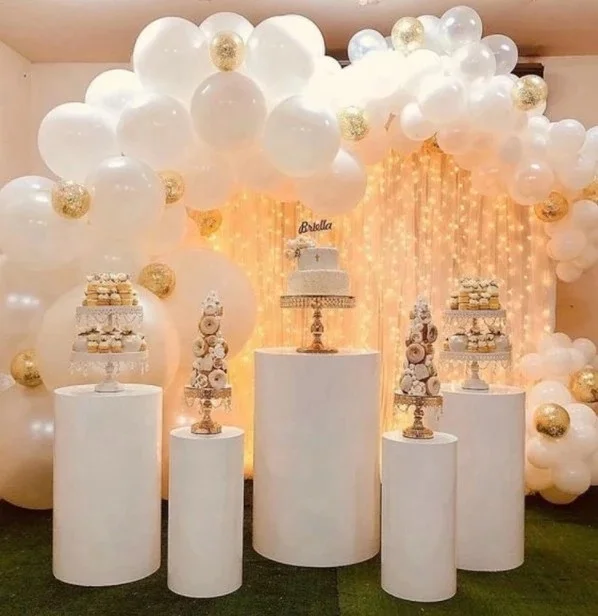 Supplies column white pedestal display acrylic round plinth Event wedding flower stand for wedding marriage party decoration