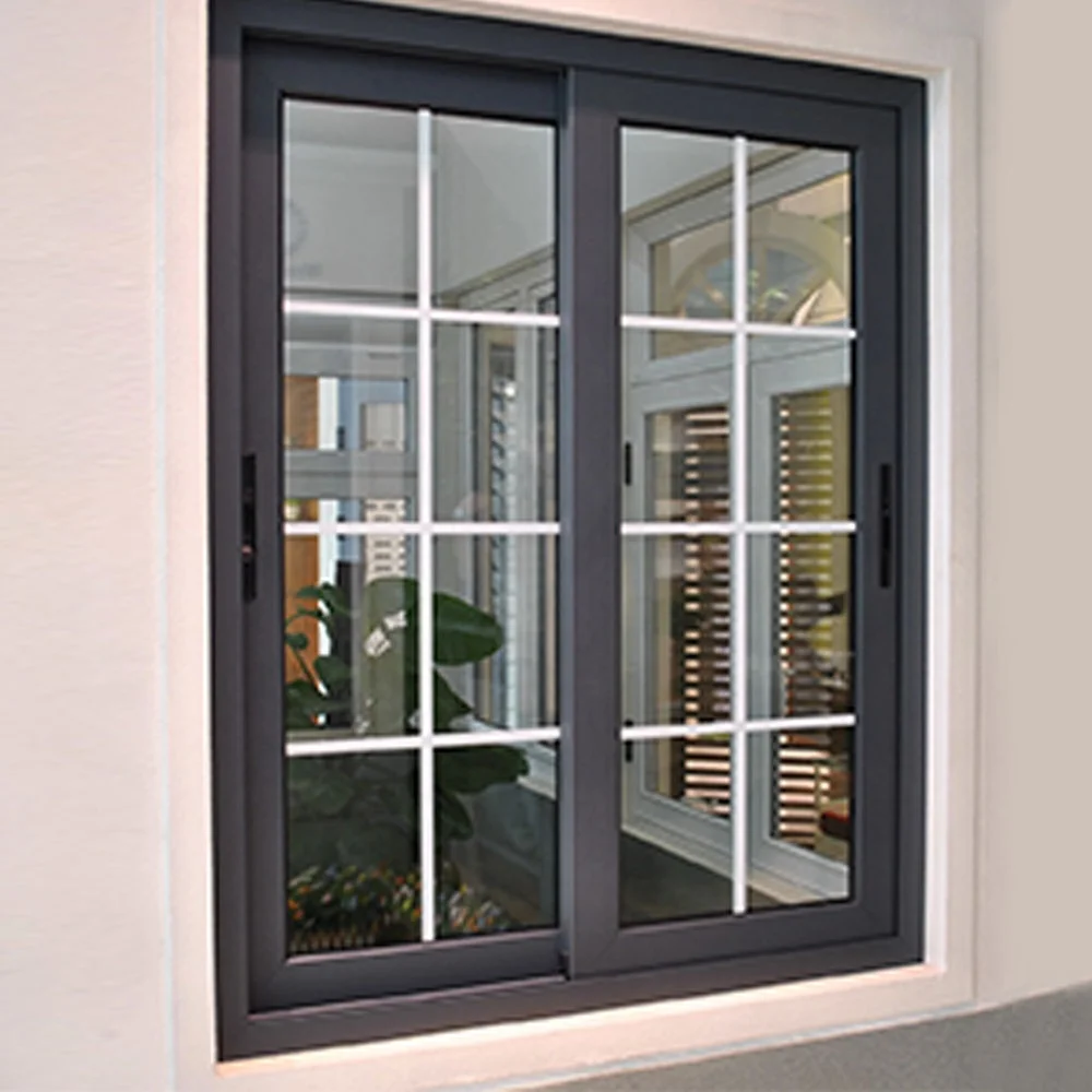 2 Tracks New Design Aluminum Sliding Window Manufacturers