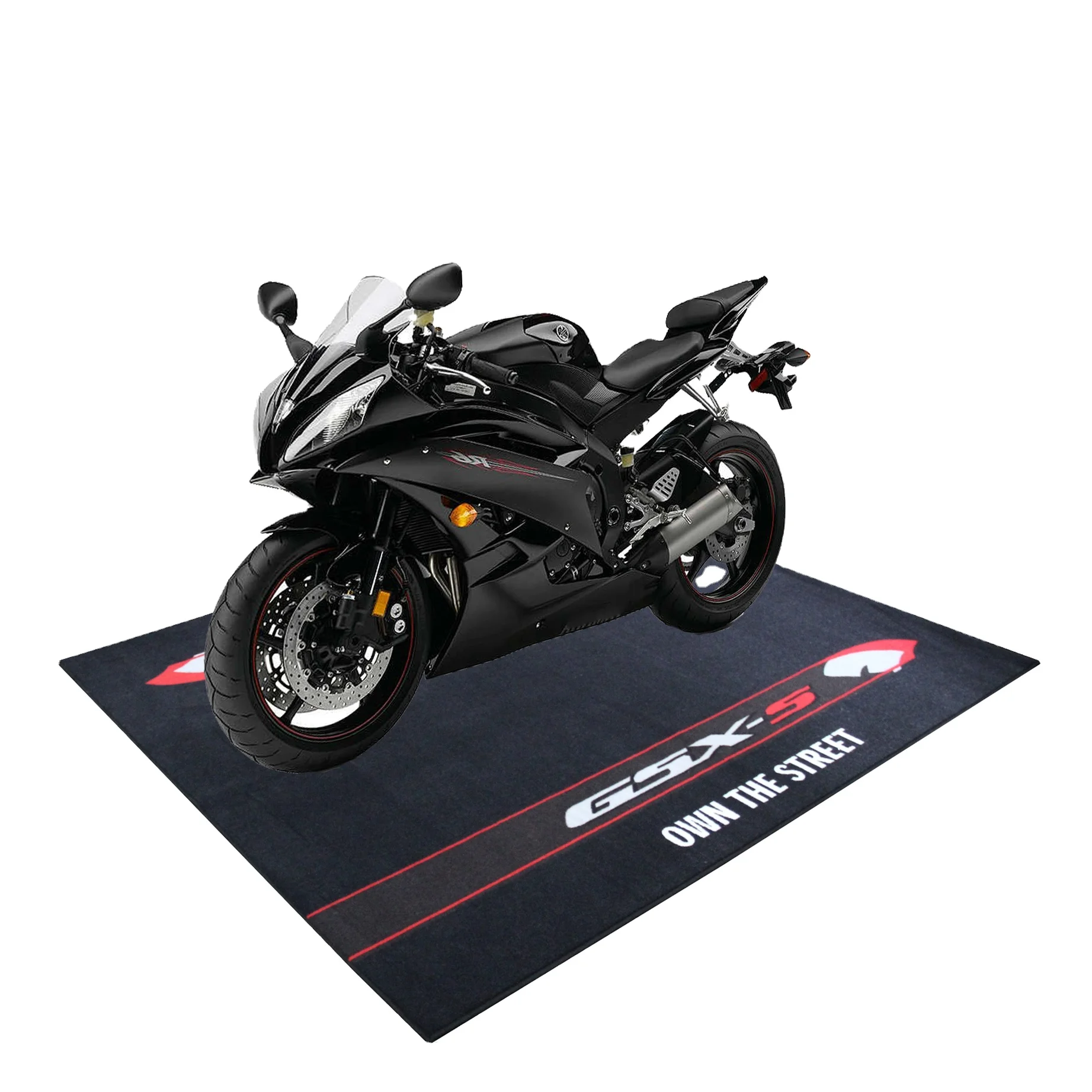 Rubber Backing Motorcycle Mat Heavy duty large garage motorcycle mat floor protector
