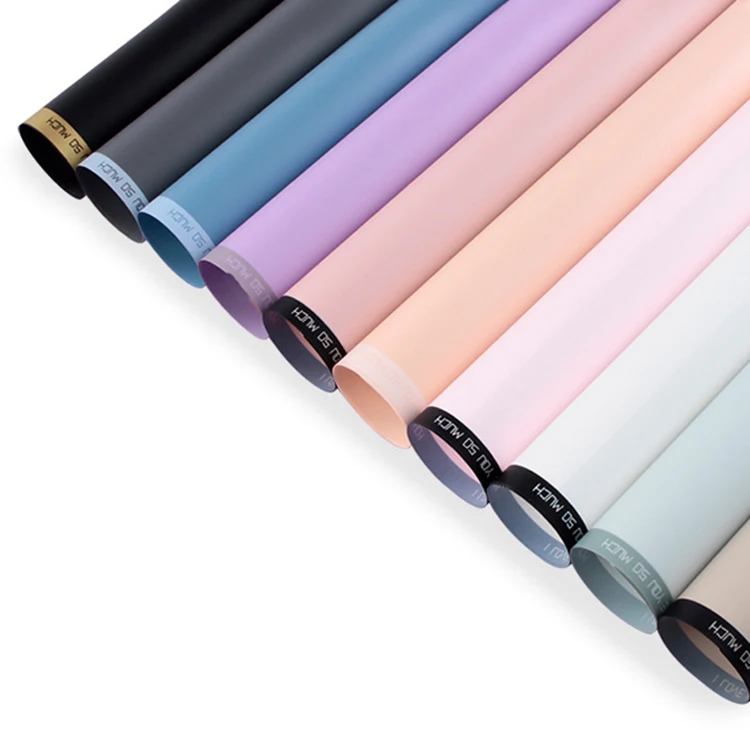 Бумага Han Su, матовая Водонепроницаемая Цветочная упаковочная бумага, упаковочная бумага для цветочного магазина, индивидуальная упаковочная бумага