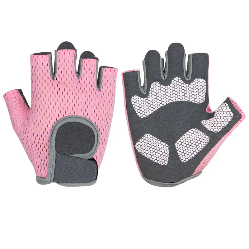 Anti-slip breathable half-finger glove fitness sport workout weight lifting hand gloves for gym