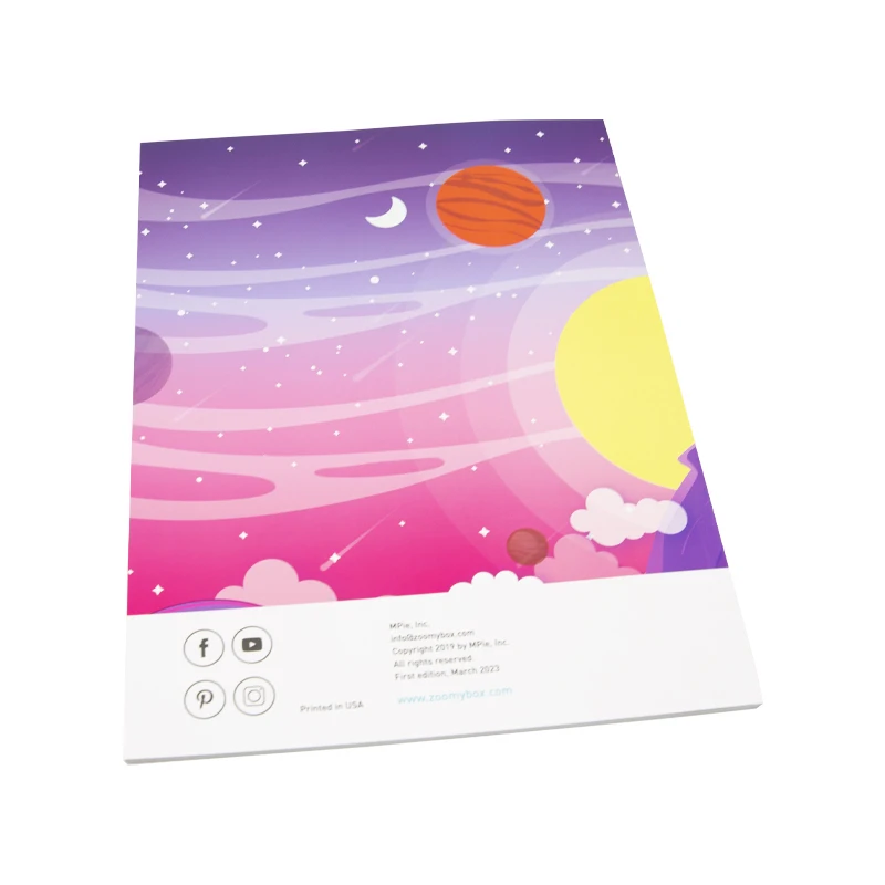 High Quality Custom Softcover Book Printing Children Textbook Wholesale Kids Work Book