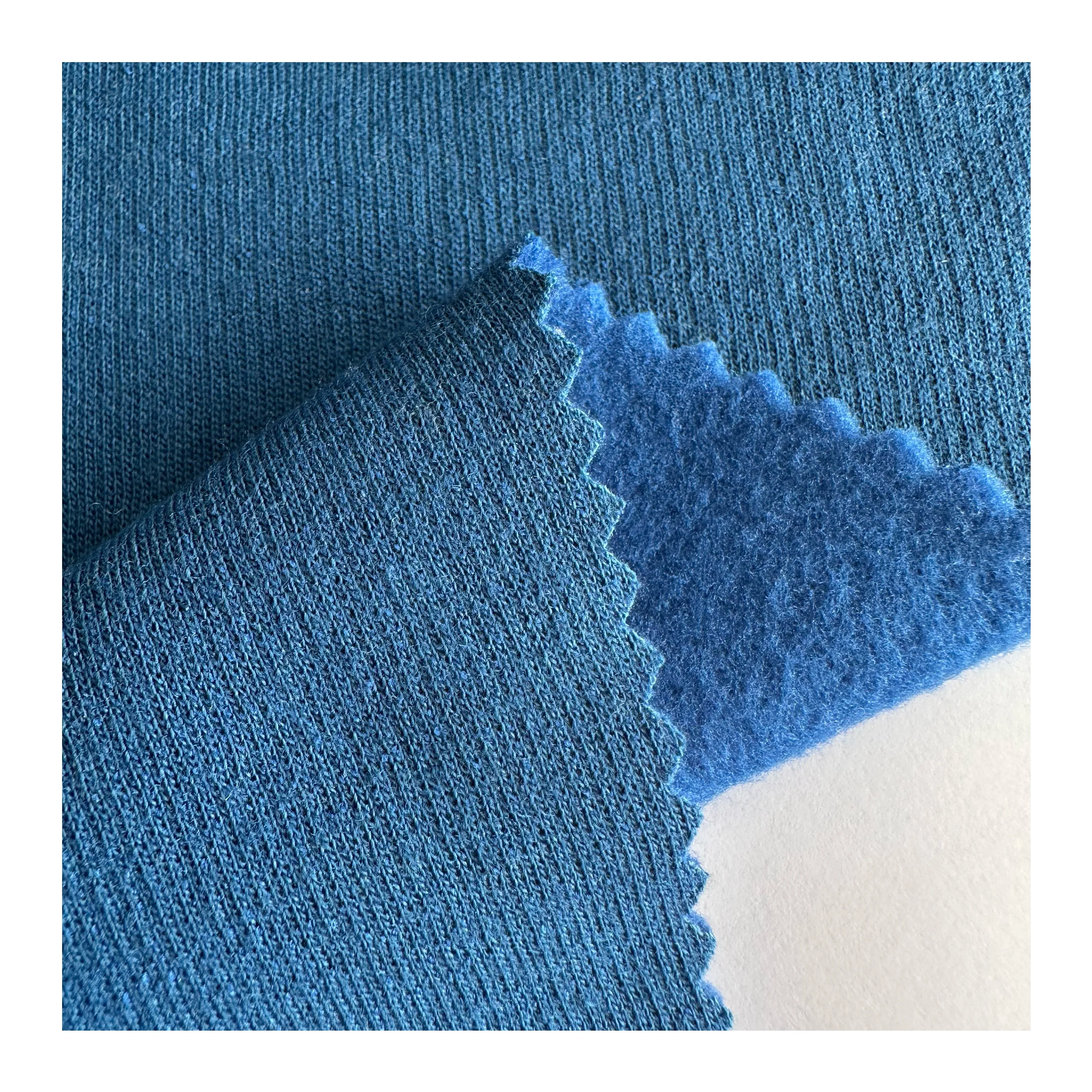 fabric textile raw material knit fleece 100% polyester spun yarn French Terry fleece fabric for winter hoodie and coat