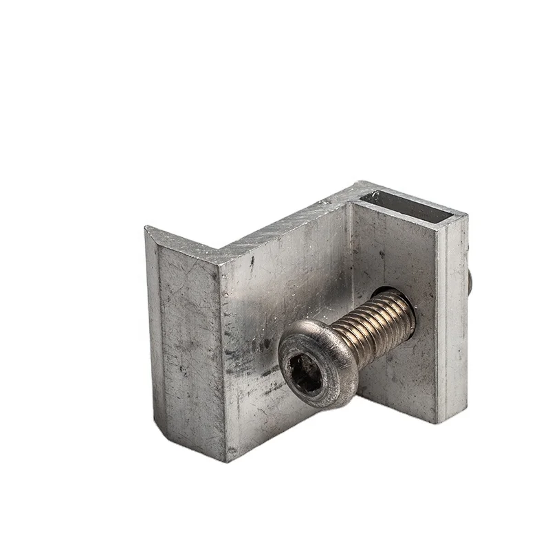 aluminum block Wholesale 4mm-9mm solar panel module mounting mid powder clamp and