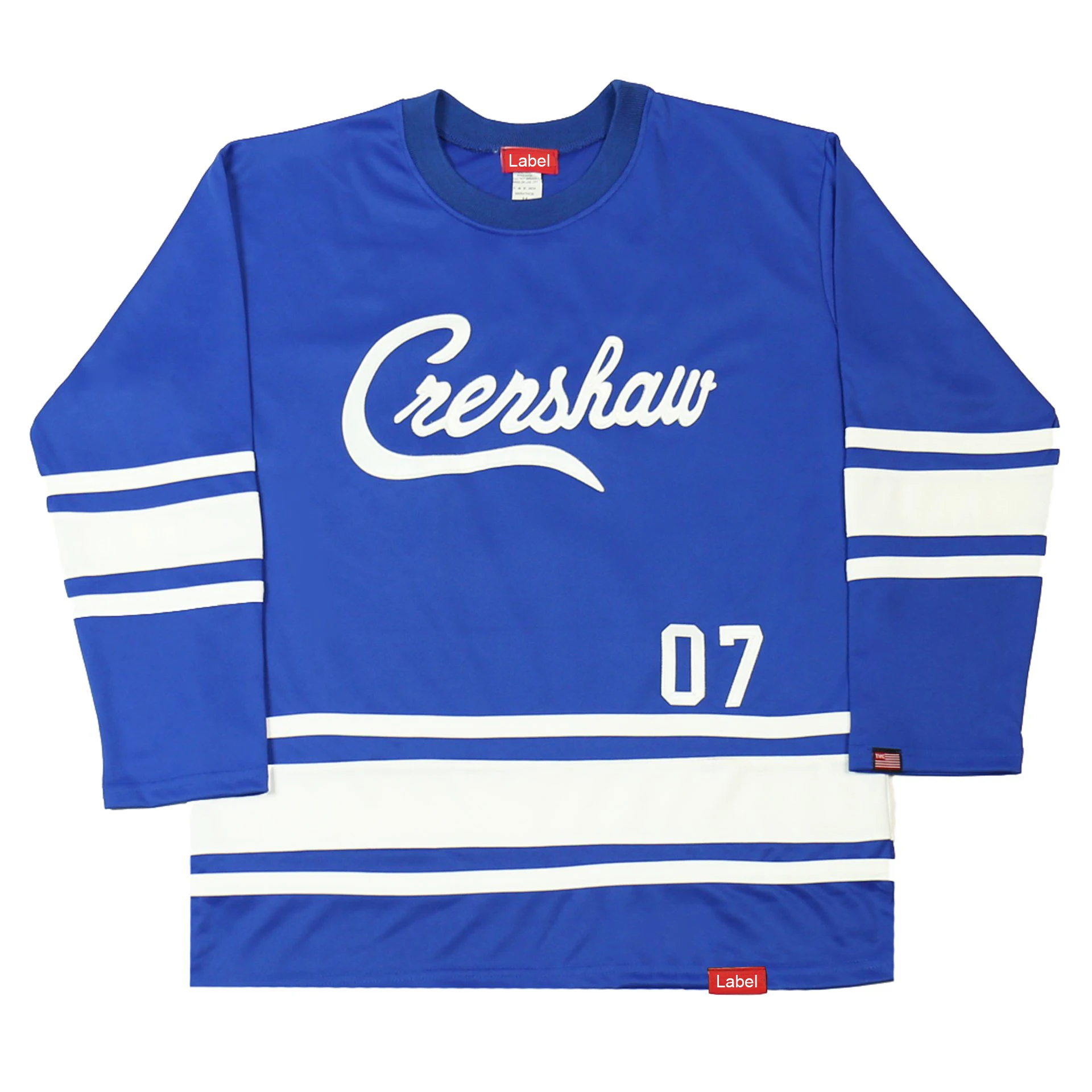High quality vintage funny sublimation embroidered long sleeve custom man ice hockey jersey