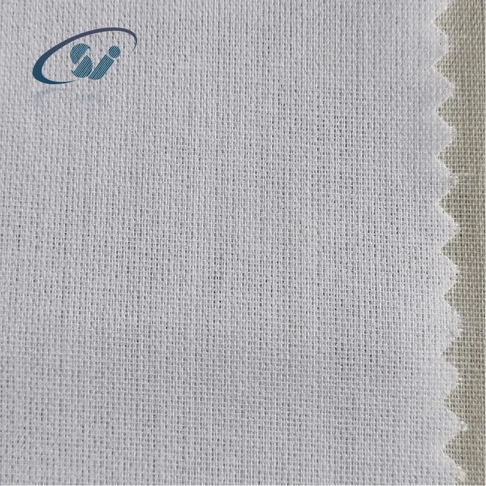 Hot selling TOP FUSE Woven Interlining fabric 100%polyester T3044 Shirt interlining for garment factory& wholesales