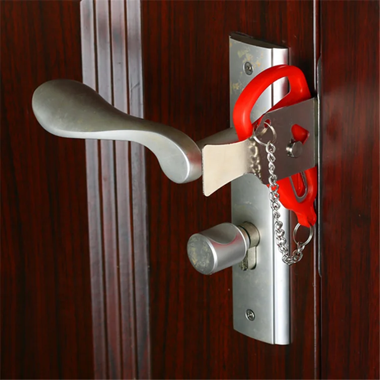 Portable Door Lock Travel Lock Solid Heavy Duty Lock for Traveling