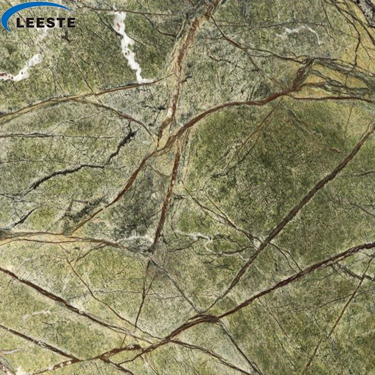 Biggest Factory Tropical Rainforest Green Marble Slab with Low Price