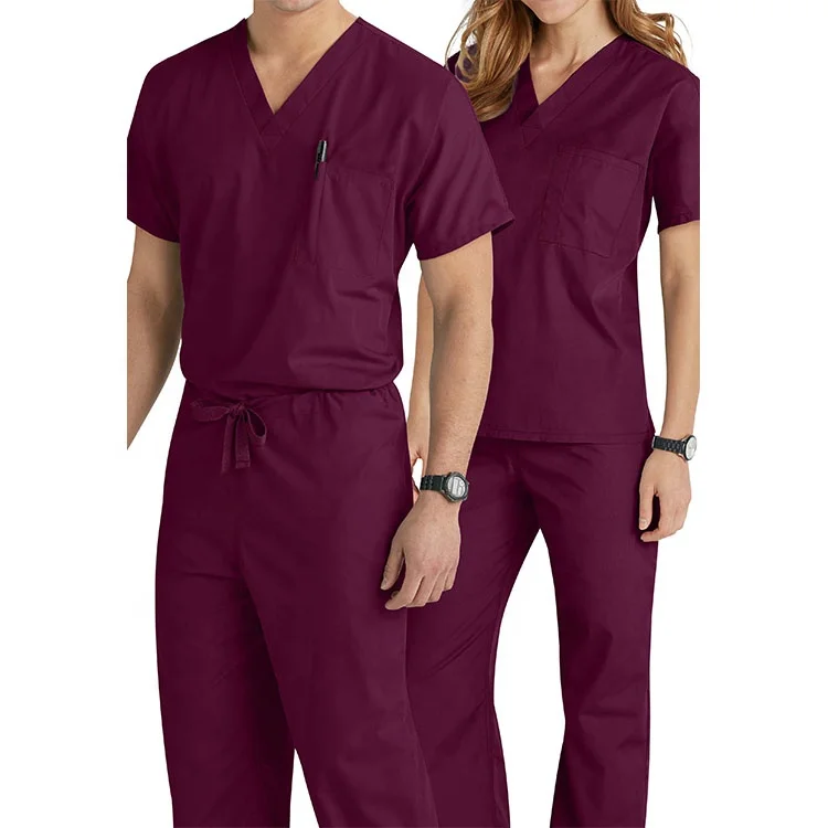 wholesale unisex scrub uniforms men scrub suit hospital nursing uniform
