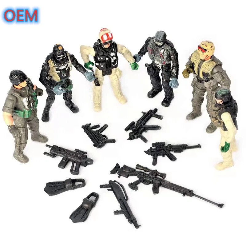 OEM 3d Action Figure Toy Custom Plastic Soldier Character Figure Military Figure