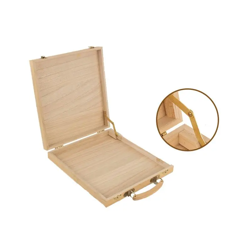 High quality Customized wholesale desktop office pine wooden stationery box