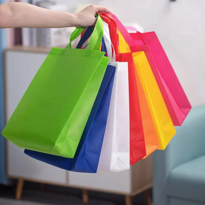 Custom Non Woven Bag Shopper Tnt Bag Wholesale Grocery Reusable Shopping Bag For Business