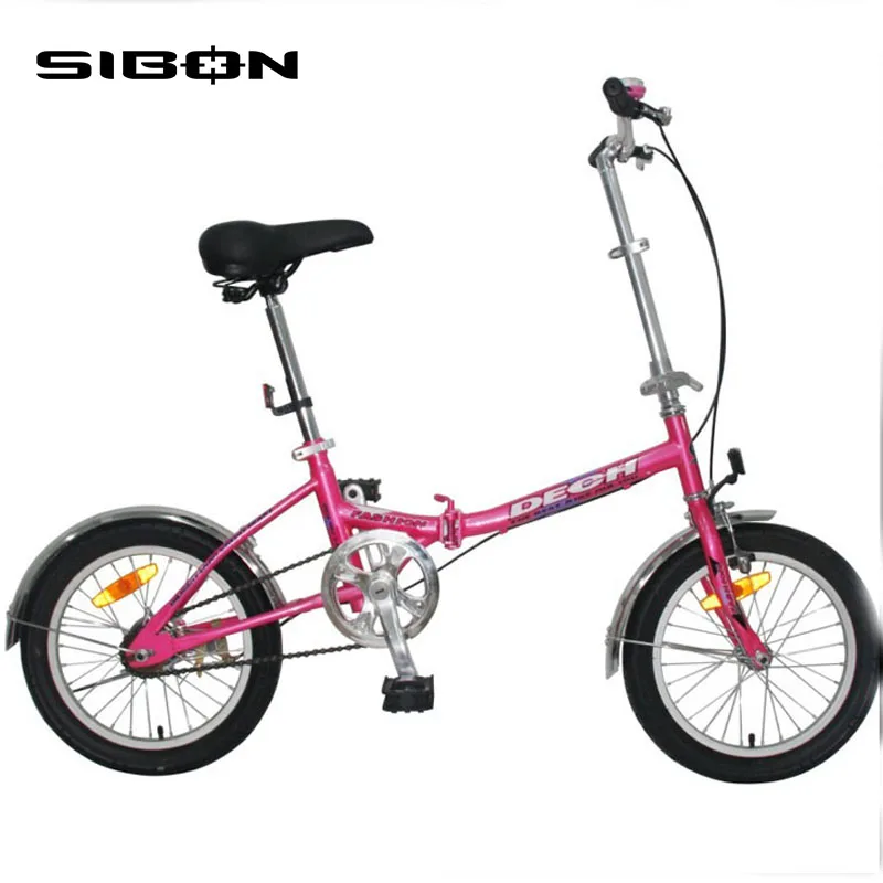 Sibon B0240156 12 дюймов односкоростной стальной рамы для фонаря сигнала торможения вес мини складной велосипед способный преодолевать