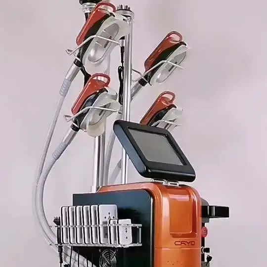 Latest 360 Degree Cavitation Vacuum RF Cooling Body Slimming Cryo 4 Handles Lipo Cryotherapy Fat Bruning  Machine