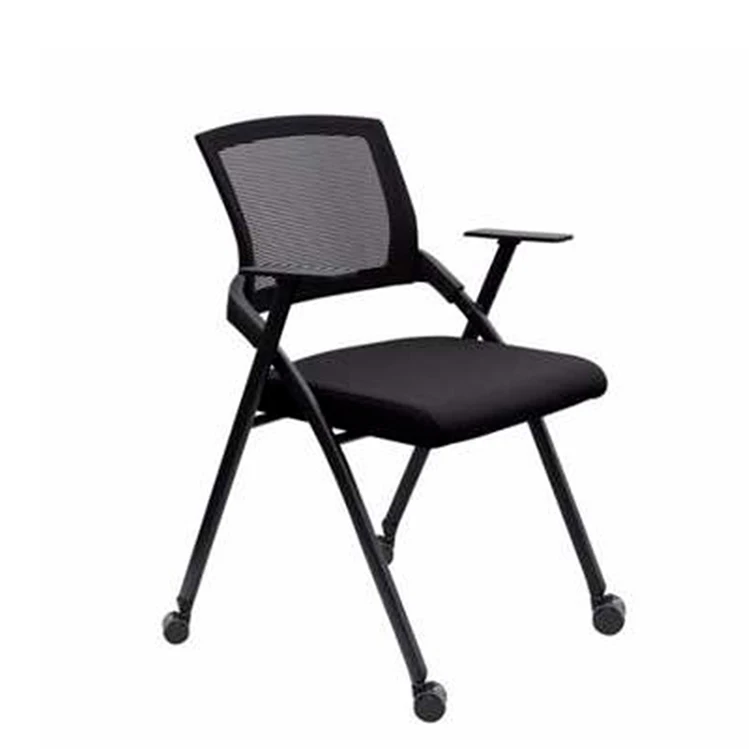 OEM ODM Ergonomic Design Folding Seat Modern Mesh Furniture Visitor Office Conference Chair