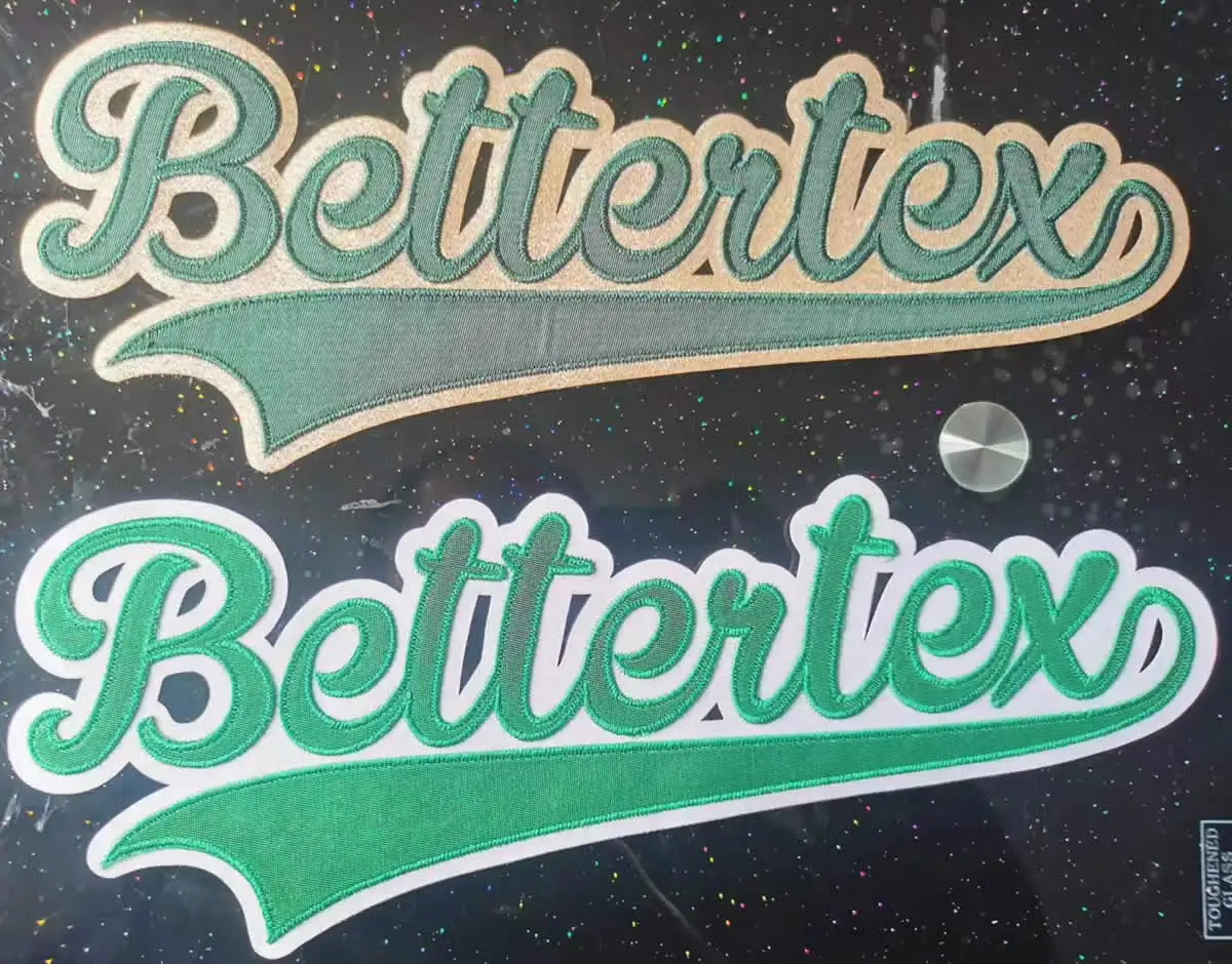 TBT2091601B Adhesive Backing  Tackle twill  fabric  for Laser Cut Letters for Sports uniform