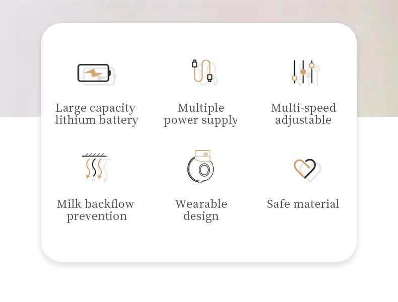 Popular wearable breast  pump USB Rechargeable Wearable Electric Breast Pump , Pumping Milk for Breastfeeding with LCD