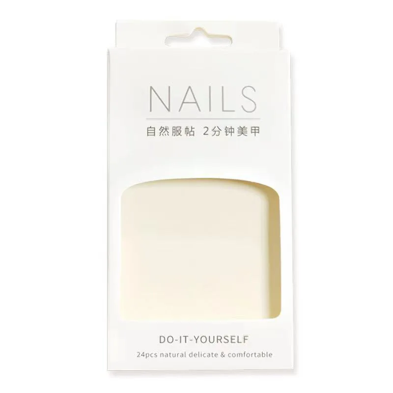 Custom Logo Printing Put On PVC Plastic Inner Display Box Nail Packaging Boxes With Window