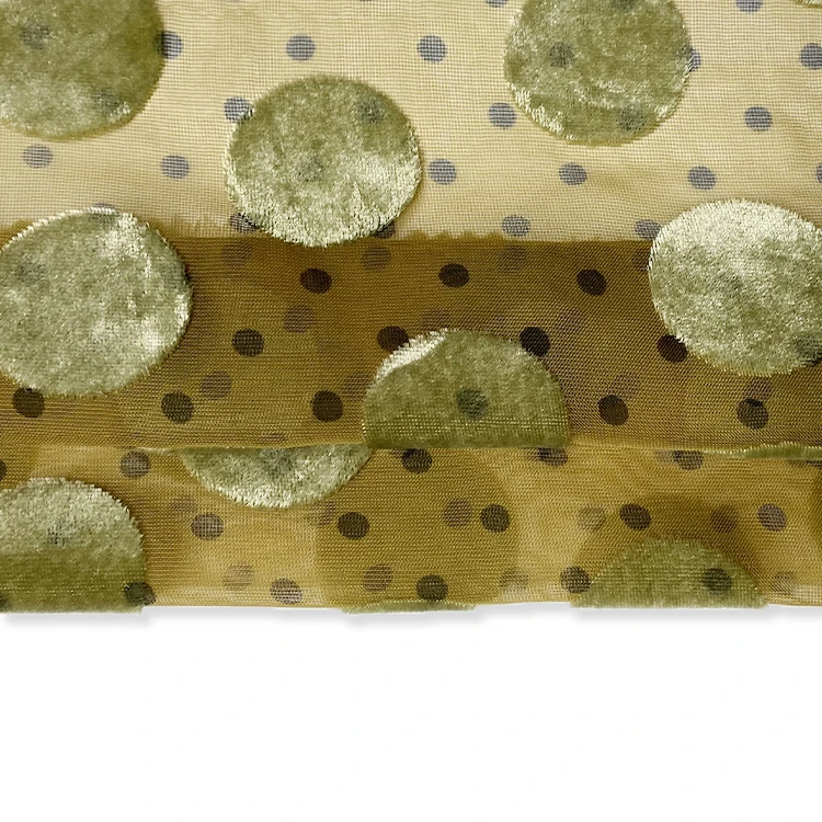 Новое поступление, тканая круглая дизайнерская ткань с принтом и выгоранием, велюровая вискоза, нейлоновая бархатная ткань для женских блузок