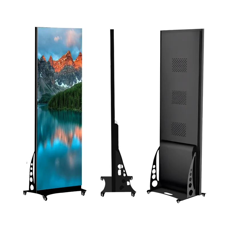 Крытый P2.5 цифровой полноцветный портативный светодиодный Плакат рамка/Рекламный СВЕТОДИОДНЫЙ экран