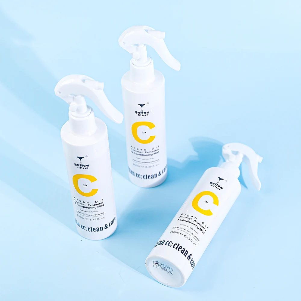 OEM/ODM Natural Honey Lemon Perfume Super Soft Argan CC Argan Oil Thermal Protector & Conditioning Mist 250ML