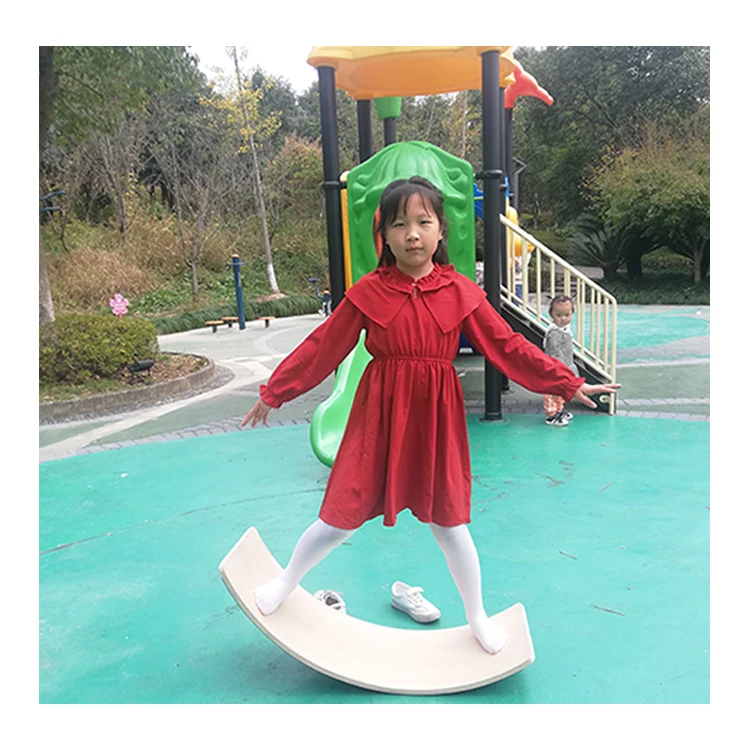 Wholesale gym custom adults workout fitness wooden surf balance board ebony tennis trainer