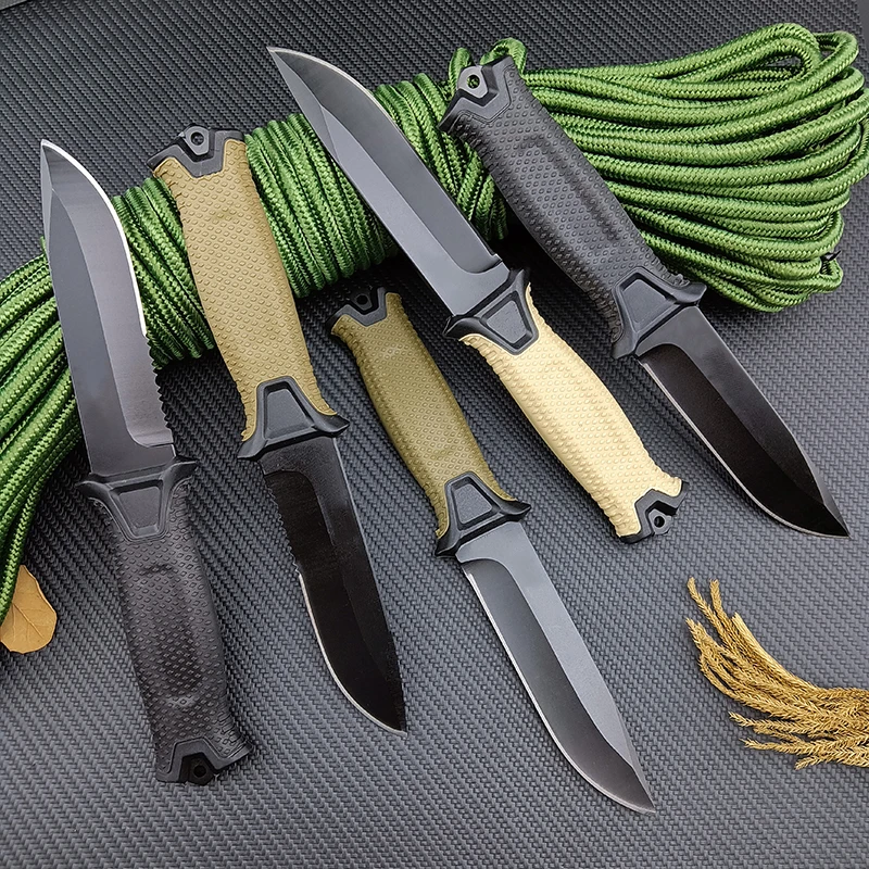 GB 1500 Outdoor Fixed Knife 12C27 Blade FRN Fiberglass Cover Handle Hunting Survival Knives Tactical Tools EDC