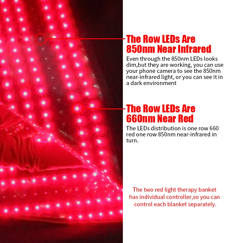 360 Full Body Red Light Therapy Bed Blanket Pain Reliefs LED Light Bag Near Infrared Therapy Sleeping Pod