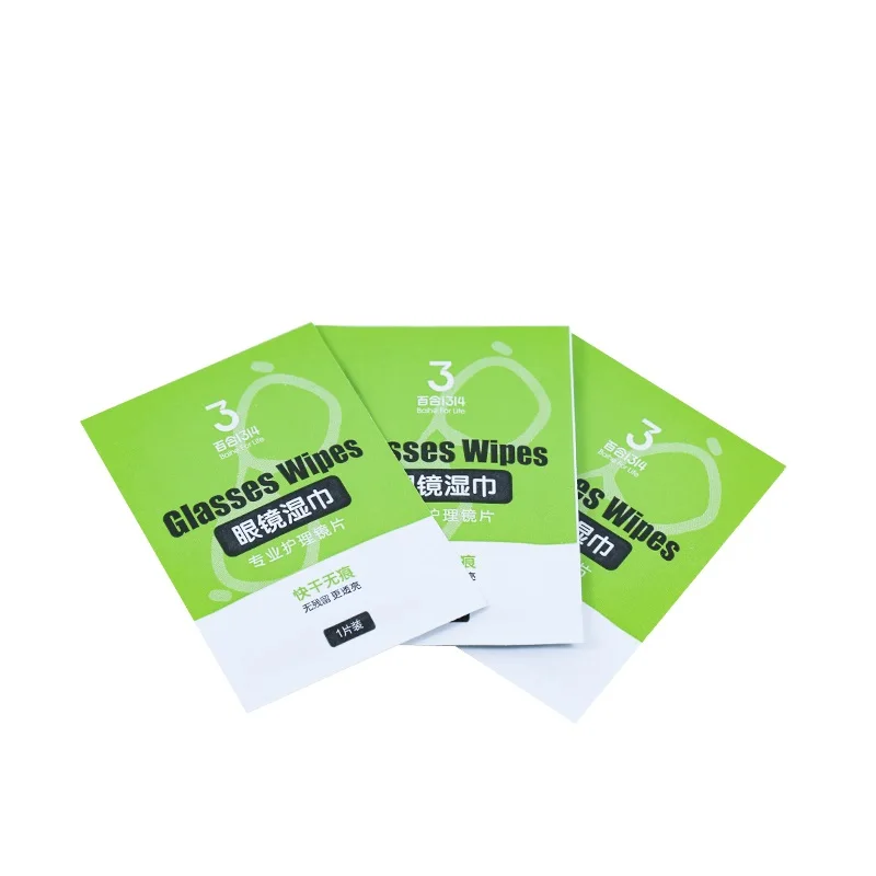 
Glasses Wipes quick-drying sterilization Wipes independent packaging 100 pieces 3D Glasses Wipes 