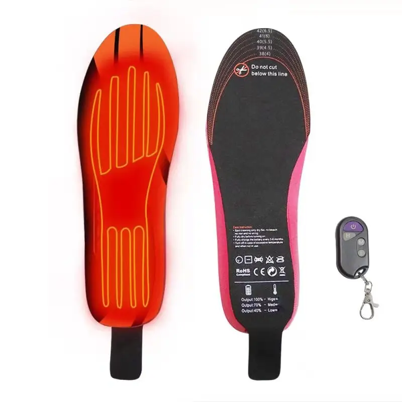 
Source factory unisex Wireless Electrical Remote Control Rechargeable Hunting Skiing whole sole Heated Insoles 