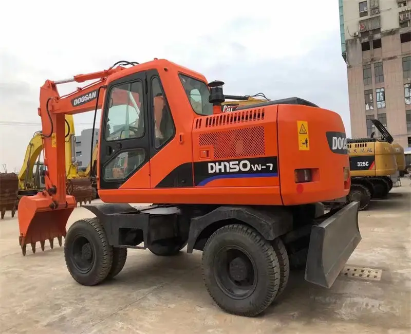 2020 Korea Original Doosan 150 Wheel Excavator/ 15 ton DOOSAN DH150w-7 Used Excavator at Low Price Sale