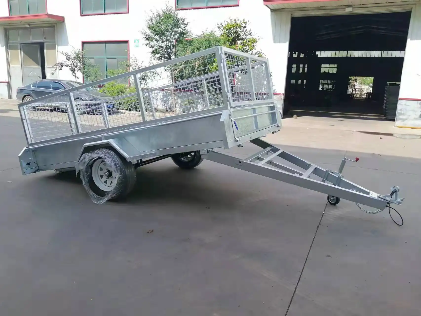 Стальной сетчатый грузовой прицеп 6x4 по