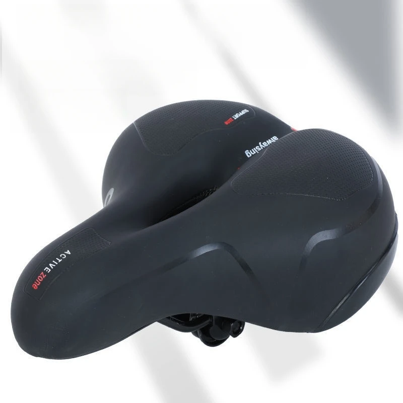 Manufacture Bicycle Saddle Comfortable PU extra thick cushion Breathable Sponge Shockproof Mountain Road Bike Seat Saddle parts