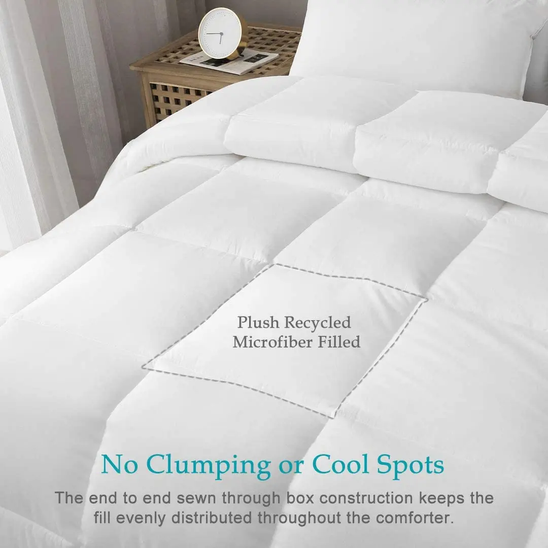 High Quality All Season King Size Microfiber White Bed Quilt Duvet Comforter With Cheap Price