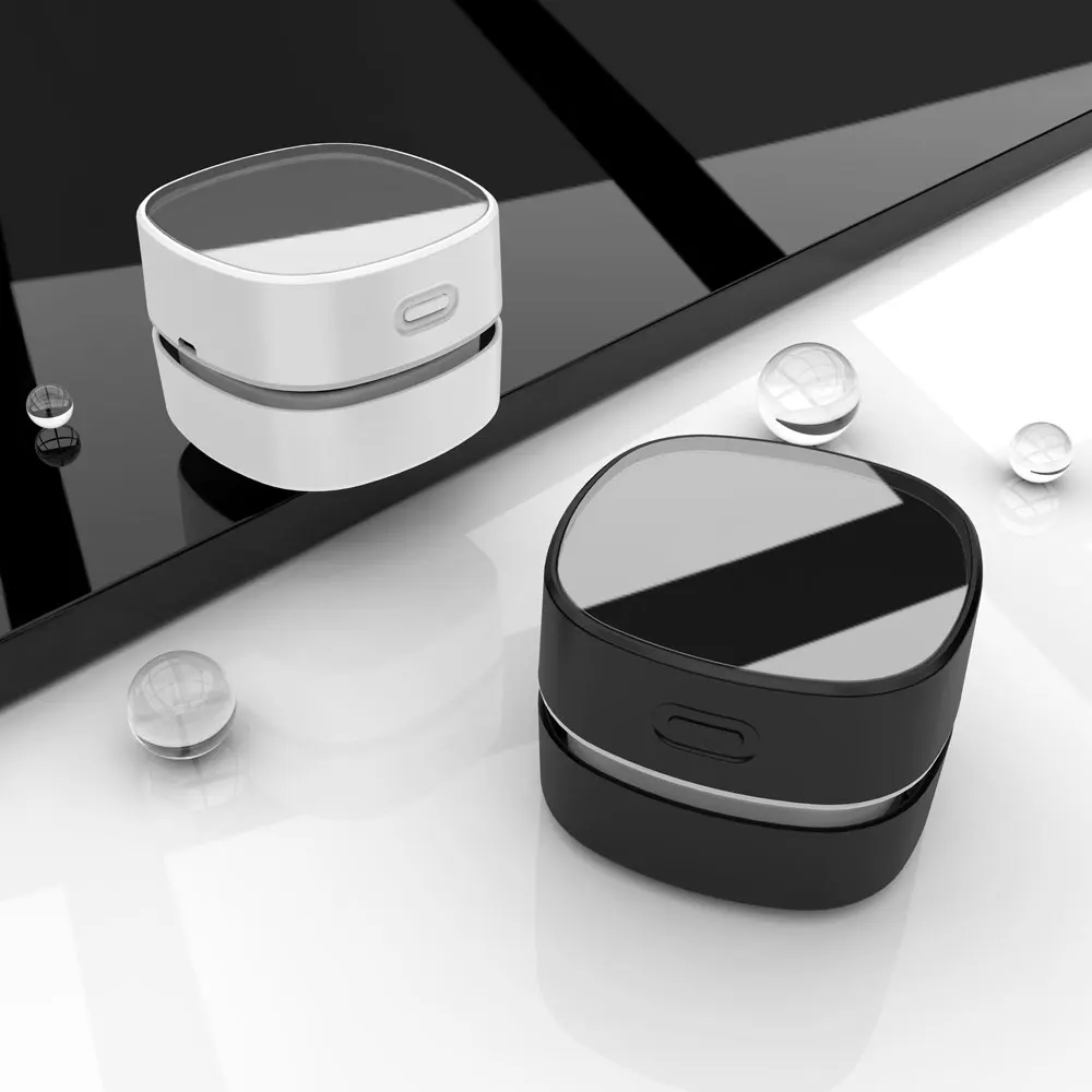 2021 портативный Настольный мини-пылесос со встроенным аккумулятором на 1400 мАч и беспроводным зарядным устройством