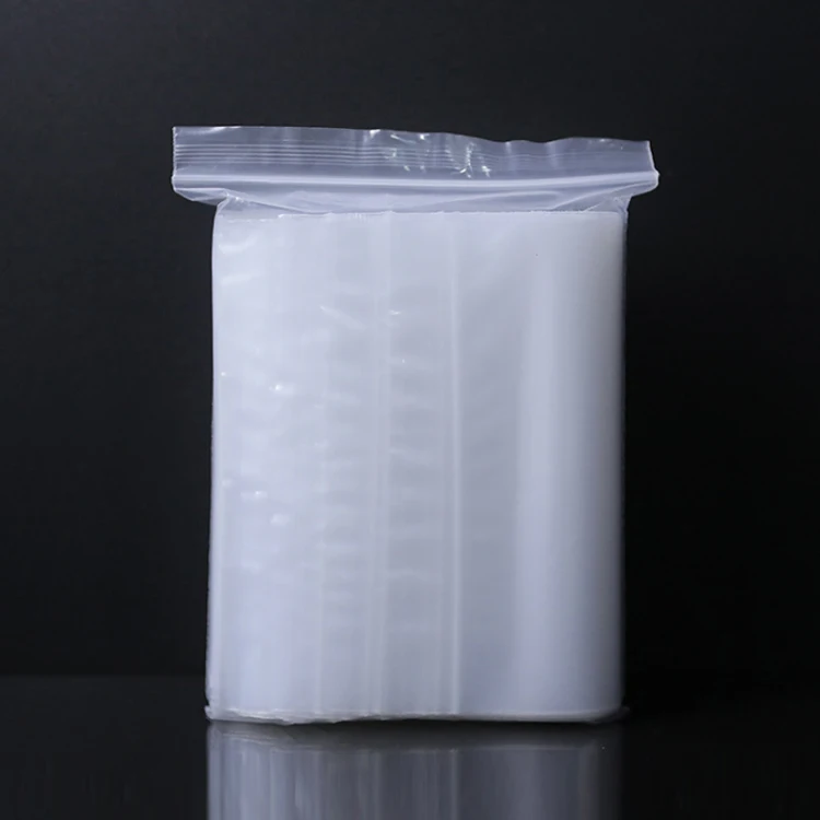 Clear Resealable Plastic Zip Lock Poly Bags Zipper Baggies for Snack Storage Bag