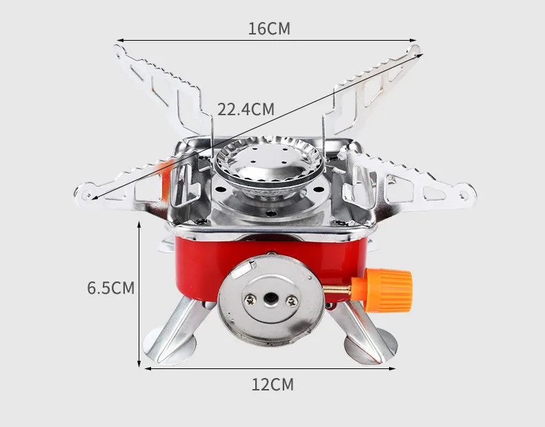 Camping Gas Stove Folding Design Portable Lightweight High Power Mini Gas Burner for Outdoor Backpacking Hiking