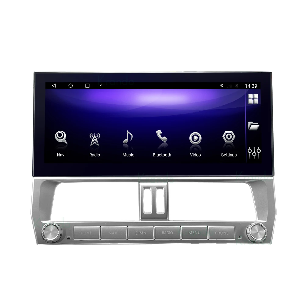 Автомагнитола Krando Android 12 0 мультимедийная система carplay AI Box navi player для Toyota Prado 2018-2020 автомобильный монитор