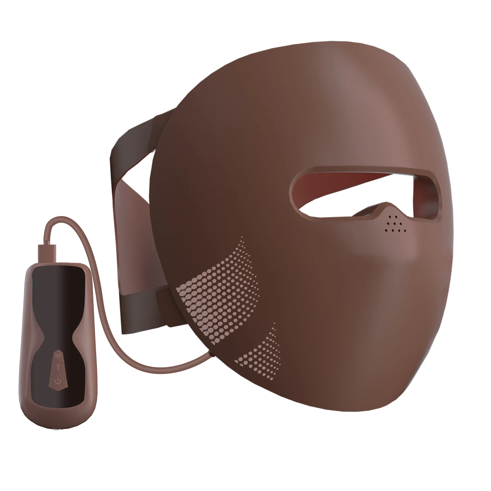 9D 360 Silicone Professional Led Light Therapy Facial Mask Black Led Red Light Therapy 4 Colors Red Light Therapy Face Mask